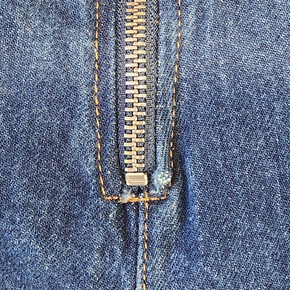 FRAME Denim Le High N Tight Straight Leg Exposed Zipper Jeans 29 Blue High Rise - Picture 13 of 13